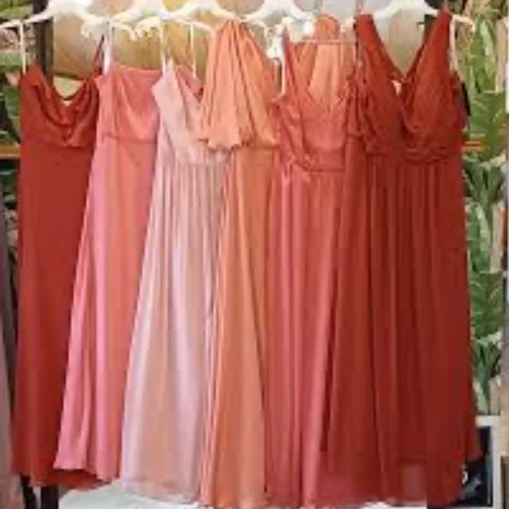 Coral Bridesmaids Dress or Homecoming/Prom Dress - Picture 3 of 6